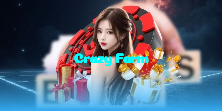 Crazy Farm casino presented on mobile device in Pakistan with slots and live games